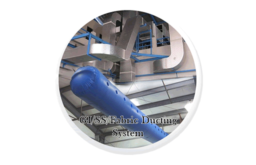 Galvanized Iron, Stainless Steel and Fabric Ducting Systems